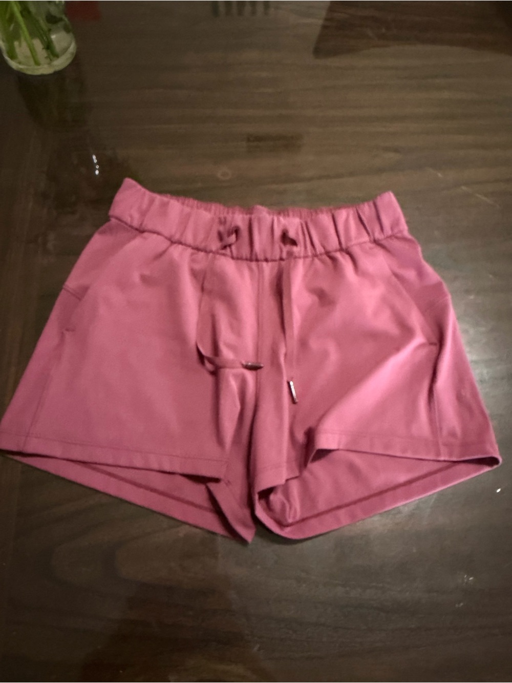 lululemon athletica Rose Pink Drawstring Athletic Shorts